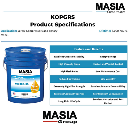 00064-055 Lubricant for Compressor Compatible with Sullivan Palatek - 5 gal