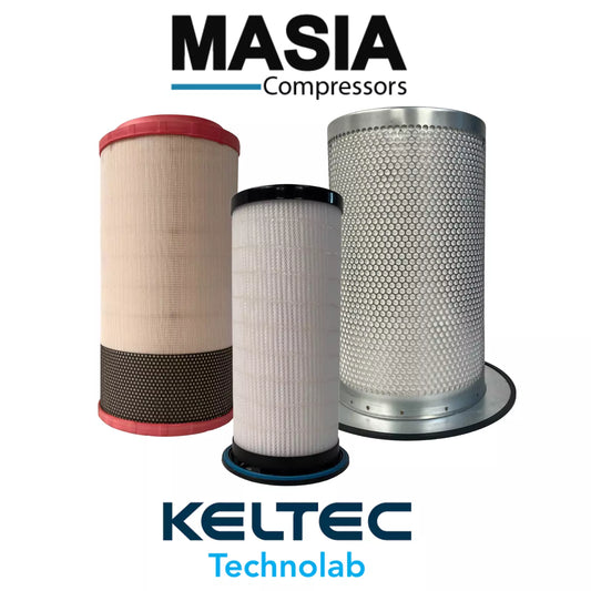 Kit de filtro para compressores de parafuso R90i a R110i: 23429822, 23424922, 23545841