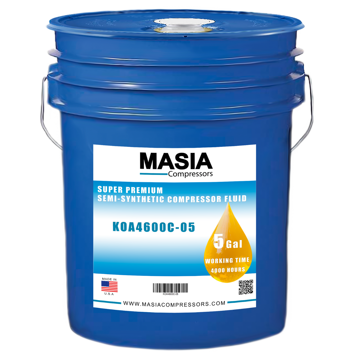 GA-4K Atlas Copco Semi-Synthetic Lubricant. 4000H. (1310-2019-85, 1310-2550-14)