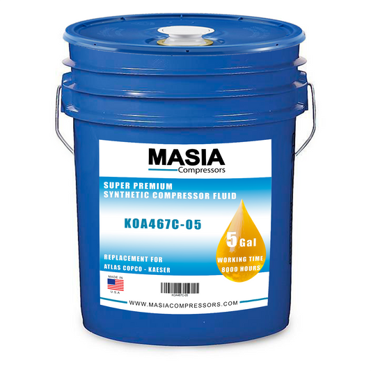 Atlas Copco Roto-Xtend Duty Oil, 5 Gal Pail, 8000 Hours (1310-0368-38, 2901-1701-00)